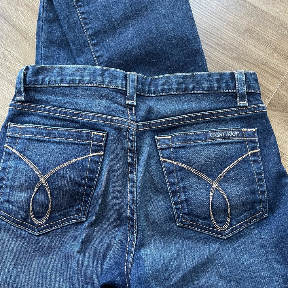 Calvin Klein Dark Wash Flare Denim Size 2